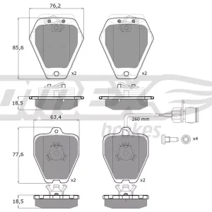 Kup teraz Zestaw klocków hamulcowych, hamulce tarczowe TOMEX BRAKES TX 12-26