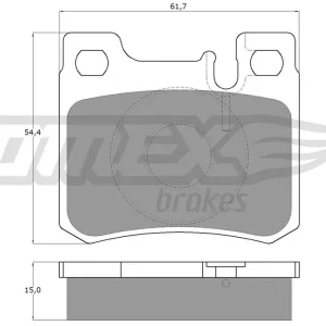Ekspresowa dostawa Zestaw klocków hamulcowych, hamulce tarczowe TOMEX BRAKES TX 12-30