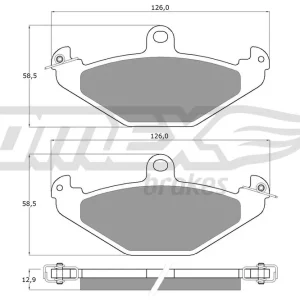 Zestaw klocków hamulcowych, hamulce tarczowe TOMEX BRAKES TX 12-371 Szybka dostawa