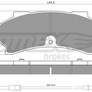 Do wyczerpania zapasów Zestaw klocków hamulcowych, hamulce tarczowe TOMEX BRAKES TX 12-40