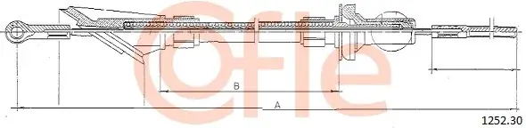 Bestseller Cięgło, sterowanie sprzęgłem COFLE 1252.30