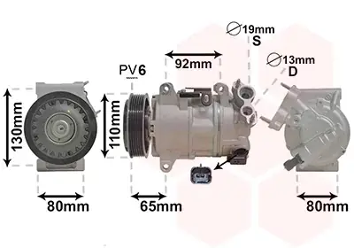 Sprężarka, klimatyzacja VAN WEZEL 4001K703 Rabat