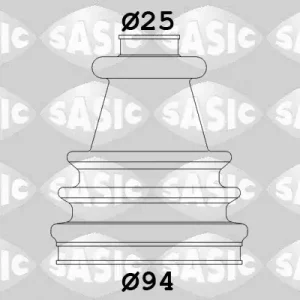Łatwy zwrot Zestaw osłon, wał napędowy SASIC 4003417
