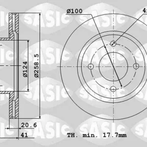 Szybka dostawa Tarcza hamulcowa SASIC 4004268J