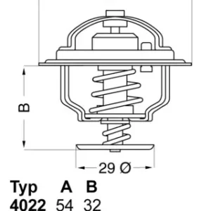 Wysoka jakość Termostat, płyn chłodzący BORGWARNER BERU 4022.82D1