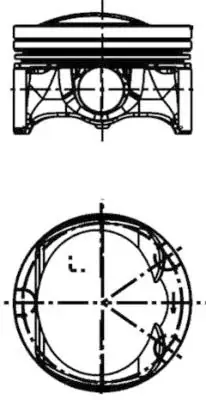 Tłok KOLBENSCHMIDT 40251610 Bestseller