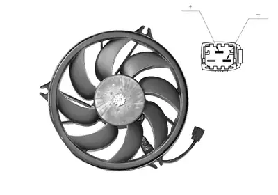 Wentylator, chłodzenie silnika VAN WEZEL 4028747 Rabat