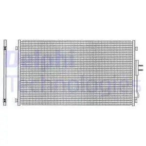 Wysoka jakość Skraplacz, klimatyzacja DELPHI TSP0225507