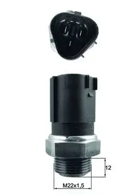 Oferta limitowana Przełącznik termiczny, wentylator chłodnicy MAHLE TSW 65