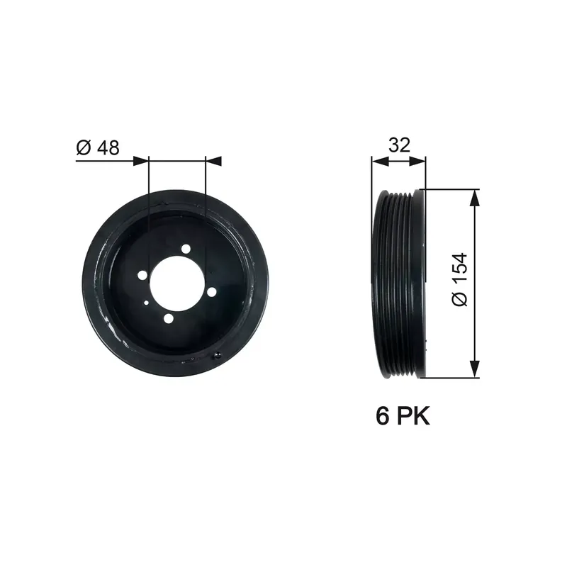 Koło pasowe, wał korbowy GATES TVD1130 Wyjątkowa oferta