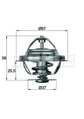 Termostat, płyn chłodzący BEHR THERMOT-TRONIK TX 20 80D Zniżka