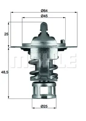 Tylko do końca tygodnia Termostat, płyn chłodzący BEHR THERMOT-TRONIK TX 65 82