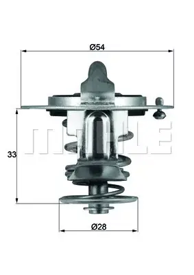 Niska cena Termostat, płyn chłodzący BEHR TX 72 82