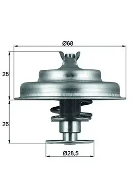 Bestseller Termostat, płyn chłodzący BEHR THERMOT-TRONIK TX 75 80D