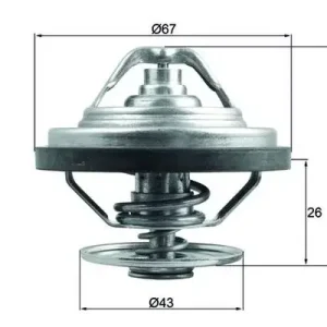 Termostat, płyn chłodzący MAHLE TX 158 87 Wysoka jakość