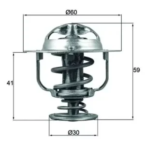 Termostat, płyn chłodzący MAHLE TX 177 82D Nowy