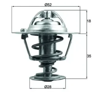 Do wyczerpania zapasów Termostat, płyn chłodzący MAHLE TX 184 78D