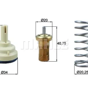 Termostat, płyn chłodzący MAHLE TX 209 80D Premium