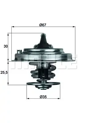 Rabat Termostat, płyn chłodzący MAHLE TX 30 92D