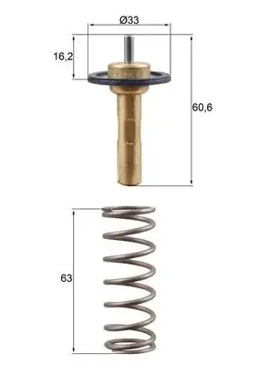 Obniżka ceny Termostat, płyn chłodzący MAHLE TX 311 90D