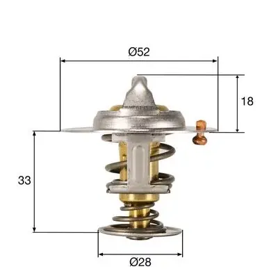 Oferta czasowa Termostat, płyn chłodzący MAHLE TX 327 92D