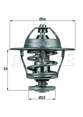 Wyjątkowa oferta Termostat, płyn chłodzący MAHLE TX 53 85D