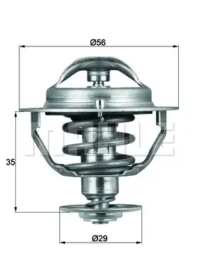 Oferta czasowa Termostat, płyn chłodzący MAHLE TX 73 82D