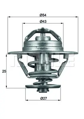 Termostat, płyn chłodzący MAHLE TX 93 74D Niska cena