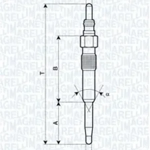Ograniczona ilość Świeca żarowa MAGNETI MARELLI 062900038304