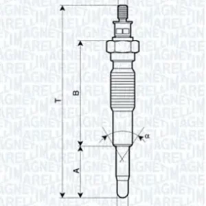 Świeca żarowa MAGNETI MARELLI 062900077304 Ostatnie sztuki