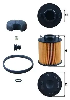 Filtr mocznikowy MAHLE UX 1D Kup teraz