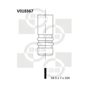 Zawór dolotowy BGA V018367 Bestseller
