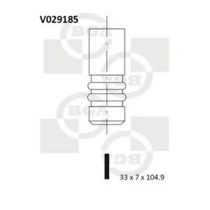 Zawór dolotowy BGA V029185 Bestseller