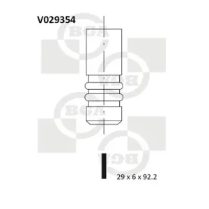 Zawór wydechowy BGA V029354 Ekspresowa dostawa