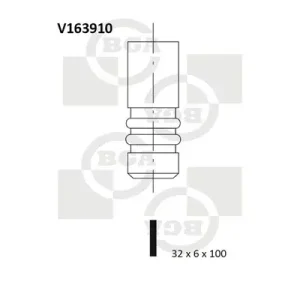 Nowy Zawór dolotowy BGA V163910