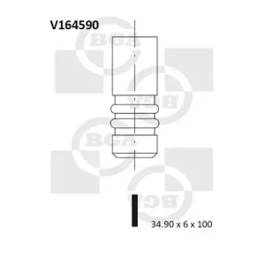 Tani Zawór dolotowy BGA V164590