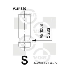 Zawór dolotowy BGA V164820 Wyjątkowa oferta