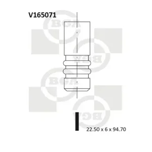 Zawór wydechowy BGA V165071 Nie przegap