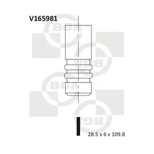 Zawór wydechowy BGA V165981 Super okazja