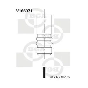 Zawór wydechowy BGA V166071 Nowy