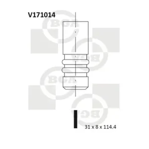 Rabat Zawór wydechowy BGA V171014