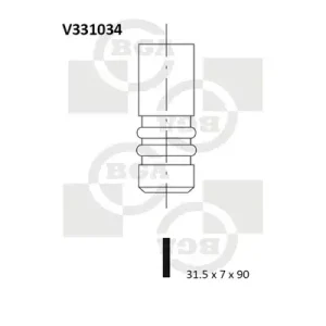 Zawór wydechowy BGA V331034 Nie przegap