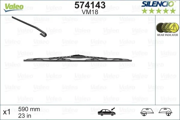 Wycieraczka silencio cardboard VALEO 574143 Nie przegap