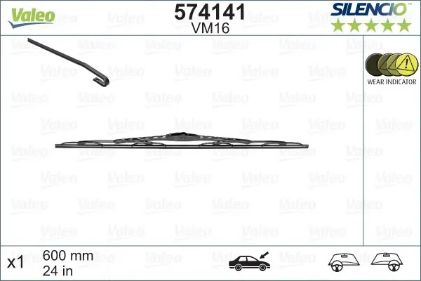 Wycieraczka silencio cardboard VALEO 574141 3397001442 Bezpieczne zakupy