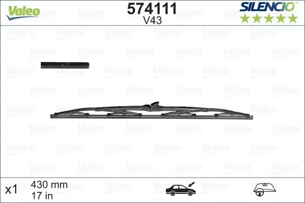 Taniej Wycieraczka silencio cardboard VALEO 574111