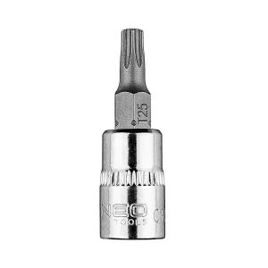 Tani Końcówka TORX TX25 1/4, krótka, 37 mm NEO Tools 10-325 TRZPIEŃ TORX 1/4 T25