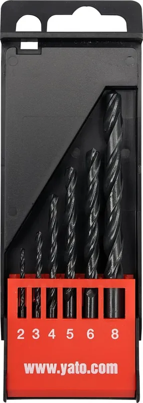 Darmowy zwrot ZESTAW WIERTEL DO METALU HSS 6SZT.2-8MM SZT YATO
