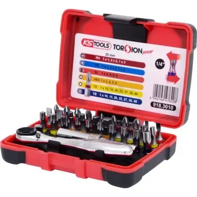 BITY Z GRZECHOTKĄ 1/4 32CZ KS TOOLS" Łatwy zwrot