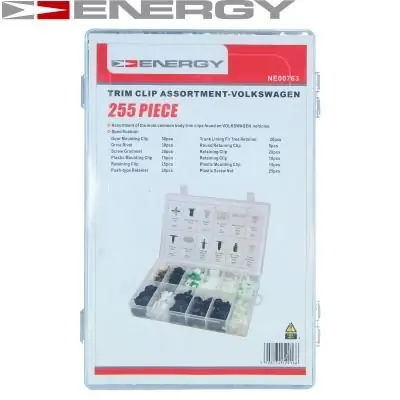 Szybka wysyłka SPINKI KOŁKI TAPICERKI ENERGY NE00763 VW 255SZT.