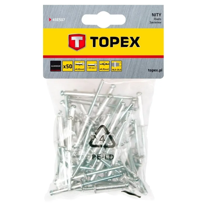 Hit sprzedaży Nity aluminiowe 4.8 mm x 23 mm